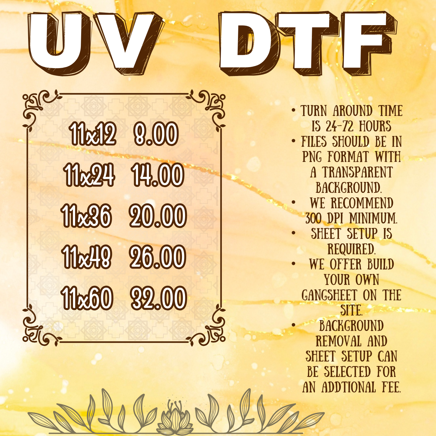 Upload Your Own UV Gangsheet