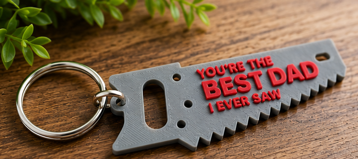 Father's Day Saw Keychain