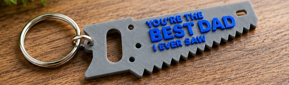 Father's Day Saw Keychain