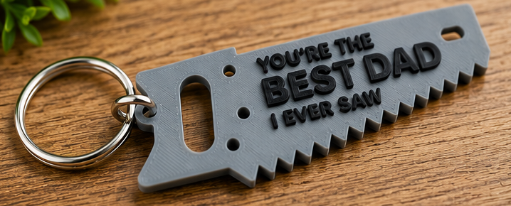 Father's Day Saw Keychain