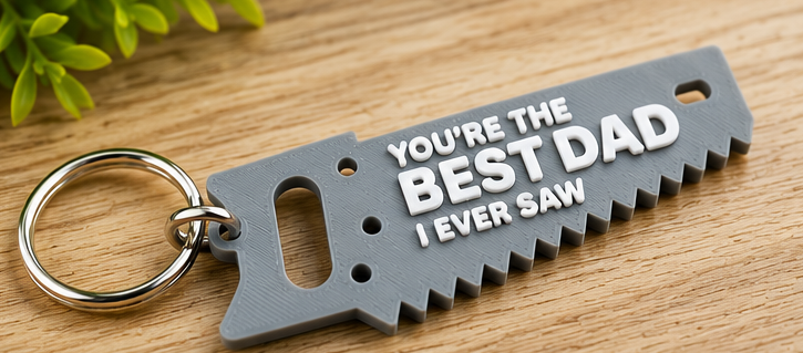 Father's Day Saw Keychain