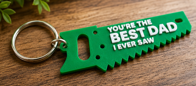 Father's Day Saw Keychain