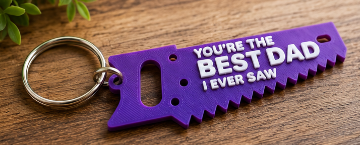 Father's Day Saw Keychain