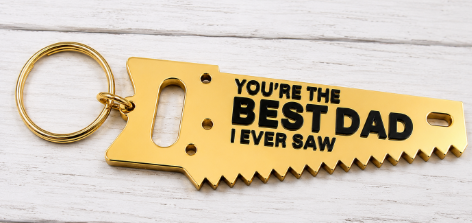 Father's Day Saw Keychain