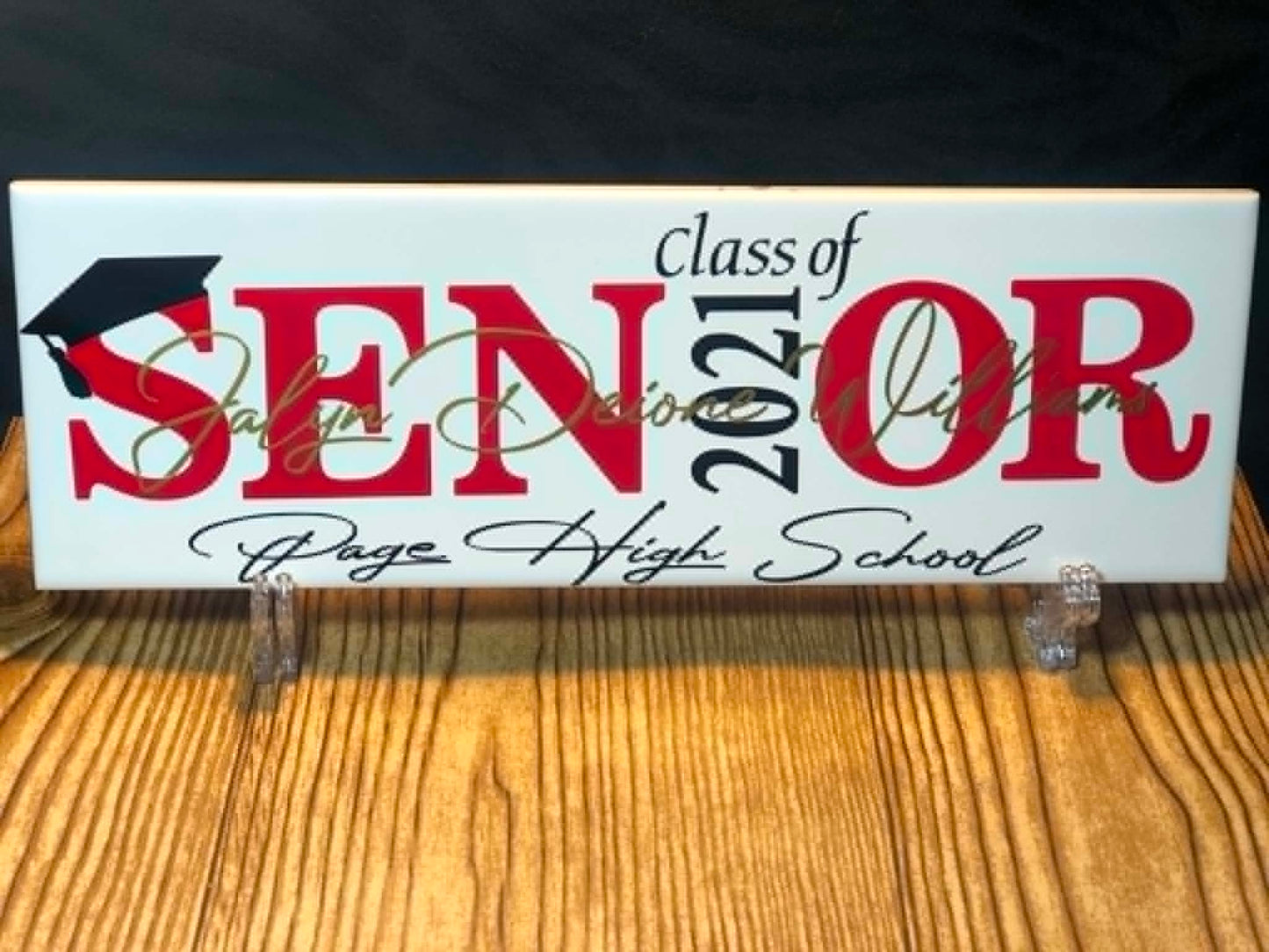 Graduation Senior Name Tile